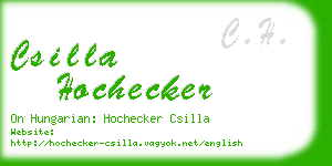 csilla hochecker business card